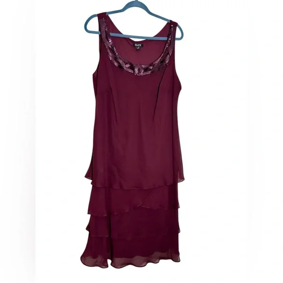 Tiered & Timeless SLNY Chiffon Jacket Dress Size 18 - Picture 5 of 12